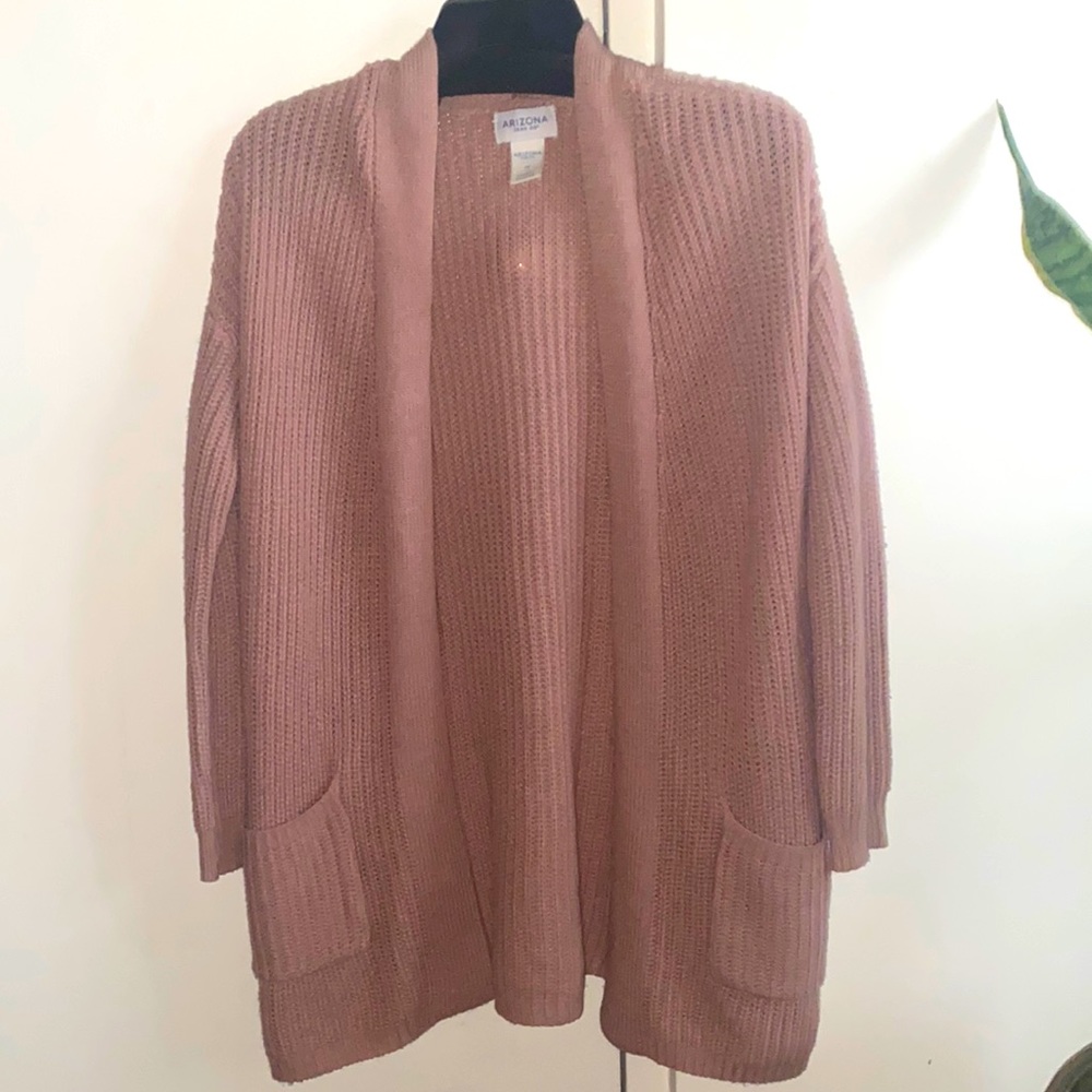 Women’s Arizona XS plum color cardigan - Picture 1 of 3